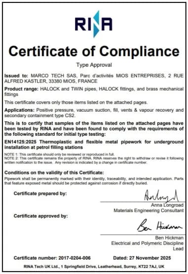 Compliance Certificate